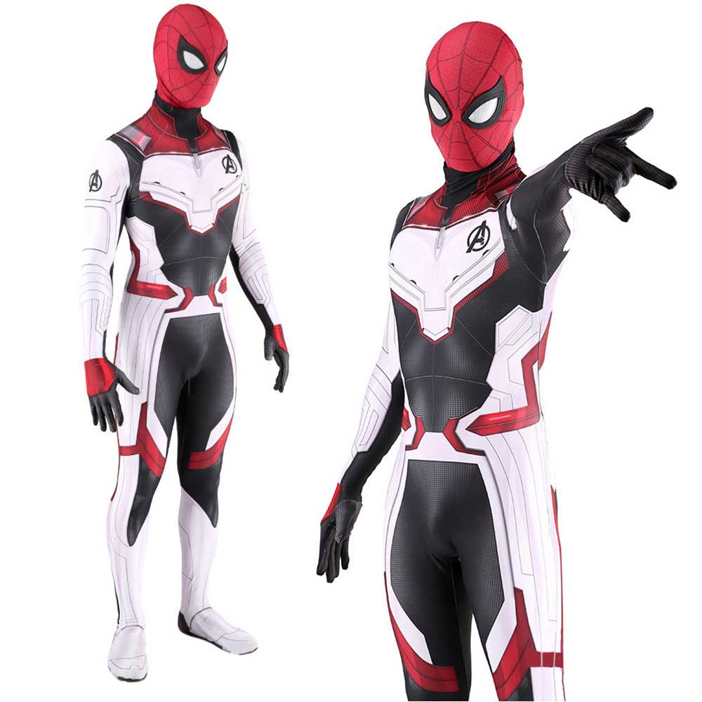 Avenger Endgame Deadpool Quantum Realm Suit Superhero Cosplay Costume-Takerlama