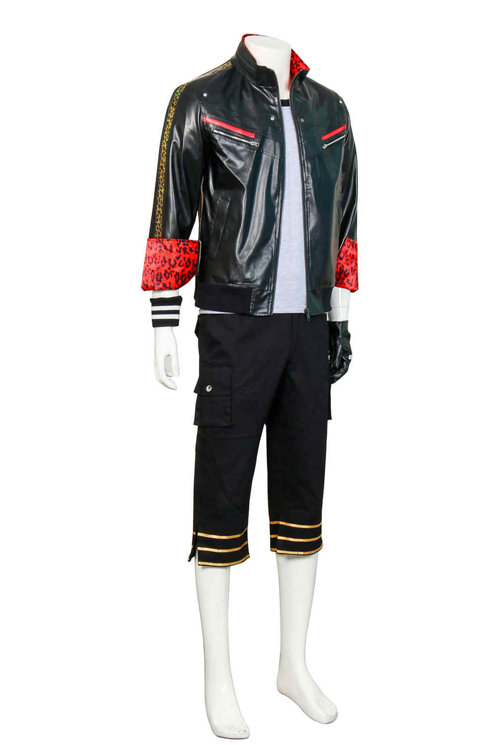 Leslie Kyle Game Final Fantasy VII Remake Adult Men Outfit Halloween Carnival Cosplay Costume