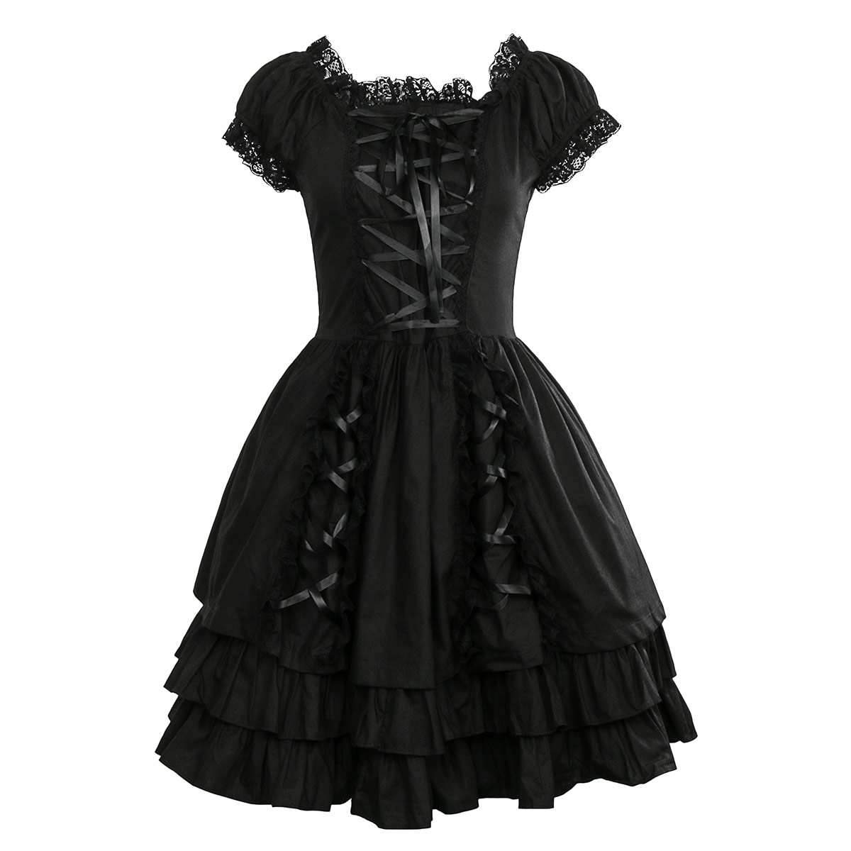 Women Medieval Vintage Gowns Robes Gothic Lolita Dress