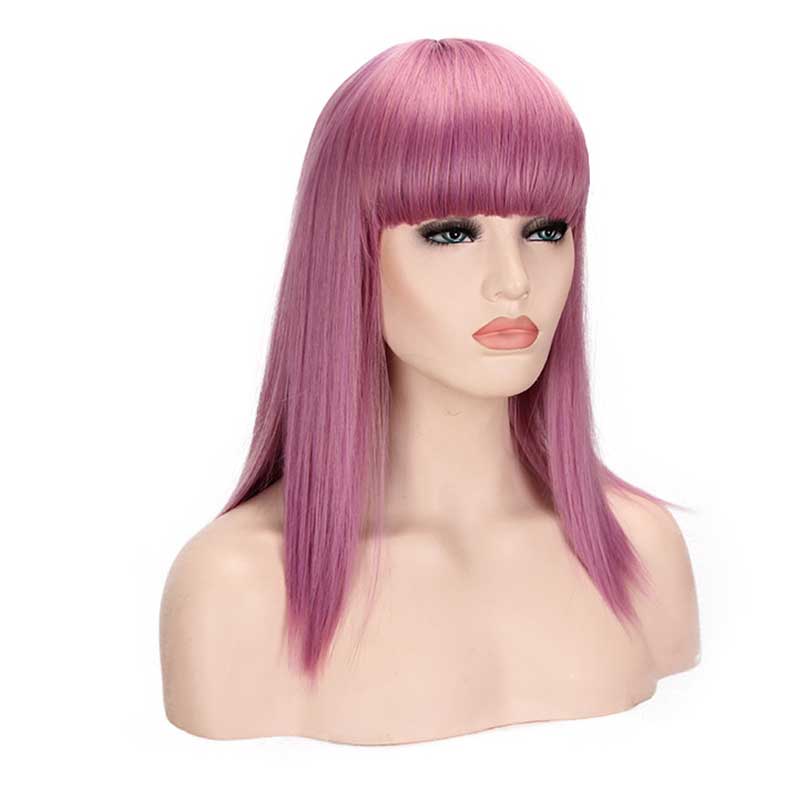 Descendants 3 Mal Purple Cosplay Wig with Cap