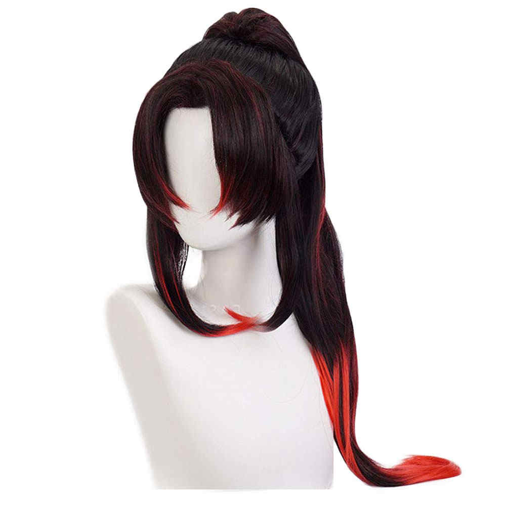 Kokushibou Cosplay Costume Wigs Anime Demon Slayer Kimetsu No Yaiba-Takerlama