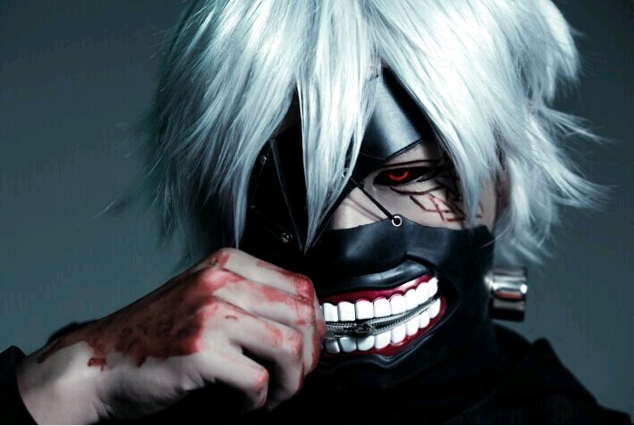 Kaneki Ken Anime Tokyo Ghoul Cosplay Face Masks