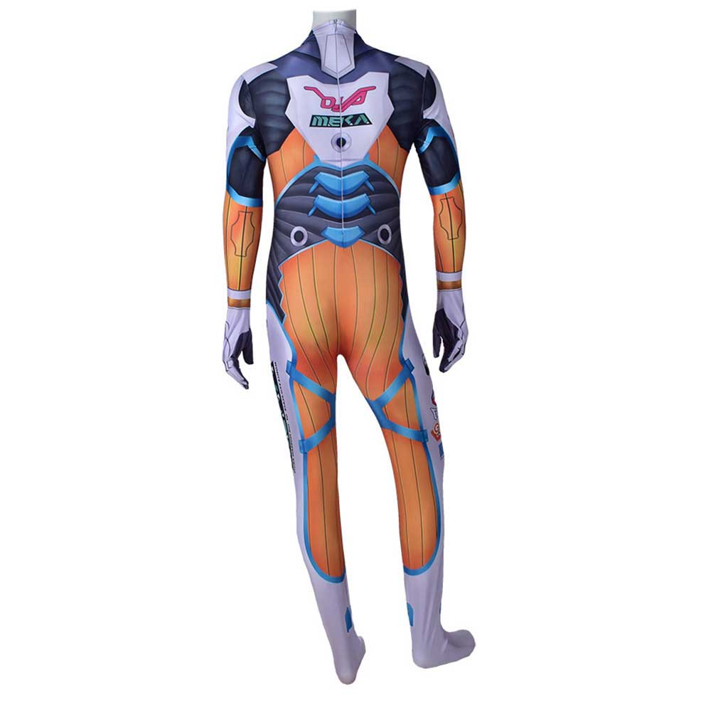 Game Overwatch D.VA Blueberry Cosplay Costume OW Zentai Bodysuit Jumpsuit