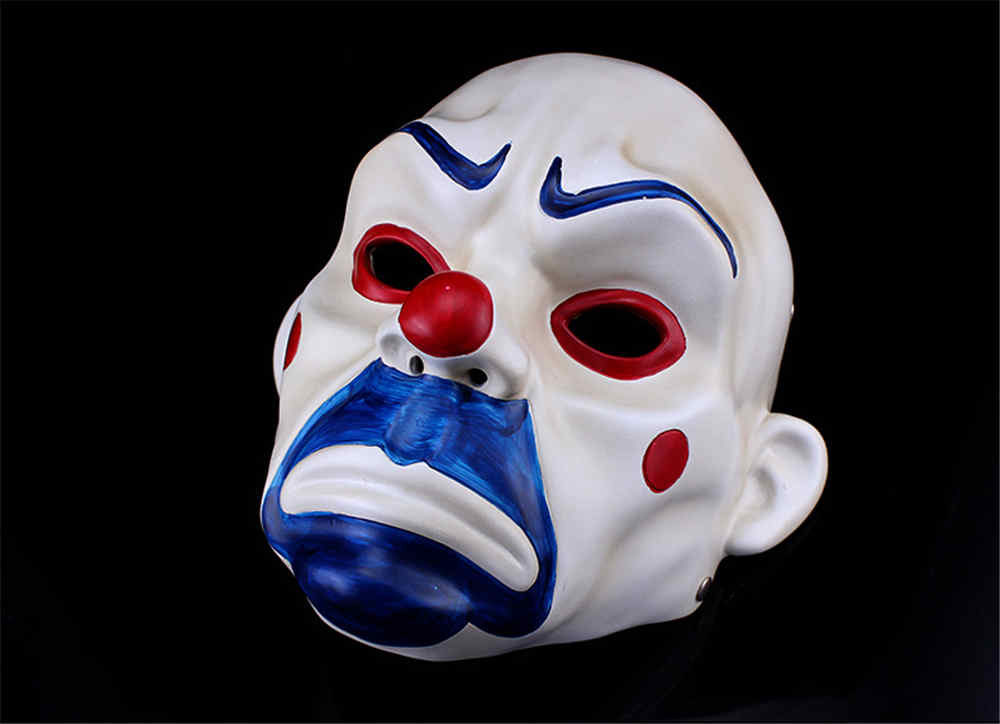 The Joker Batman Dark Knight Resin Mask Clown Halloween Cosplay Masquerade Party Prop