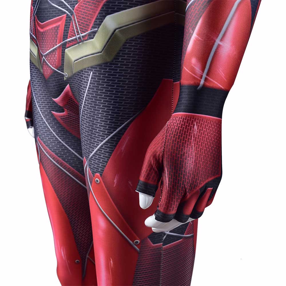 The Flash Costume Justice League Superhero Barry Allen Cosplay Zentai Suit-Takerlama