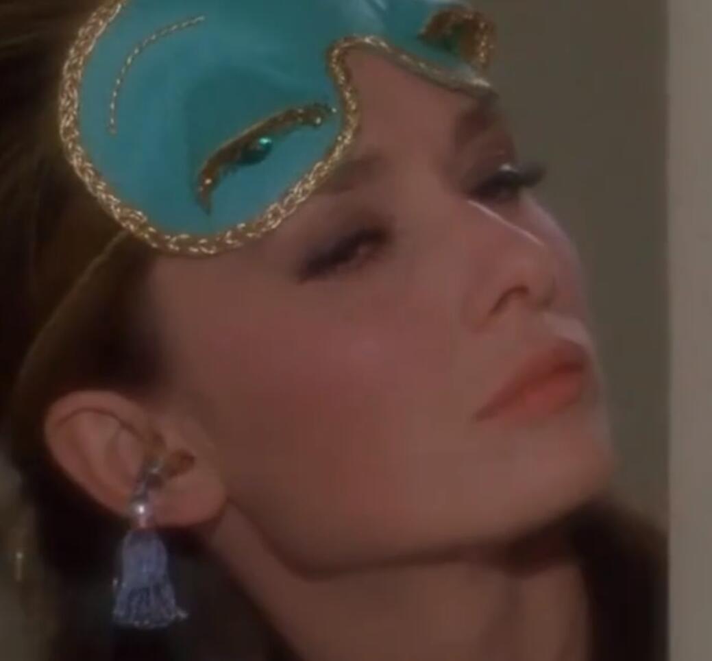 Movie Breakfast at Tiffany's Holly Golightly Eye Patch Earplugs With Tassels Audrey Hepburn Cosplay Classic Eye Shield Ornaments