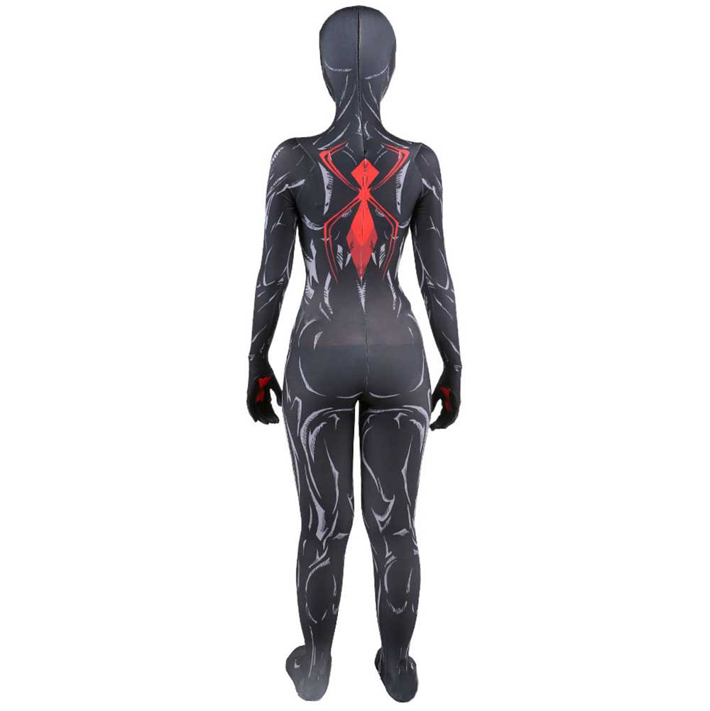 BLACK WIDOW Venom Costume Cosplay Big Glasses Venom Spider Cosplay Costume Halloween Zentai Suit Spiderman Costume Adult Kids