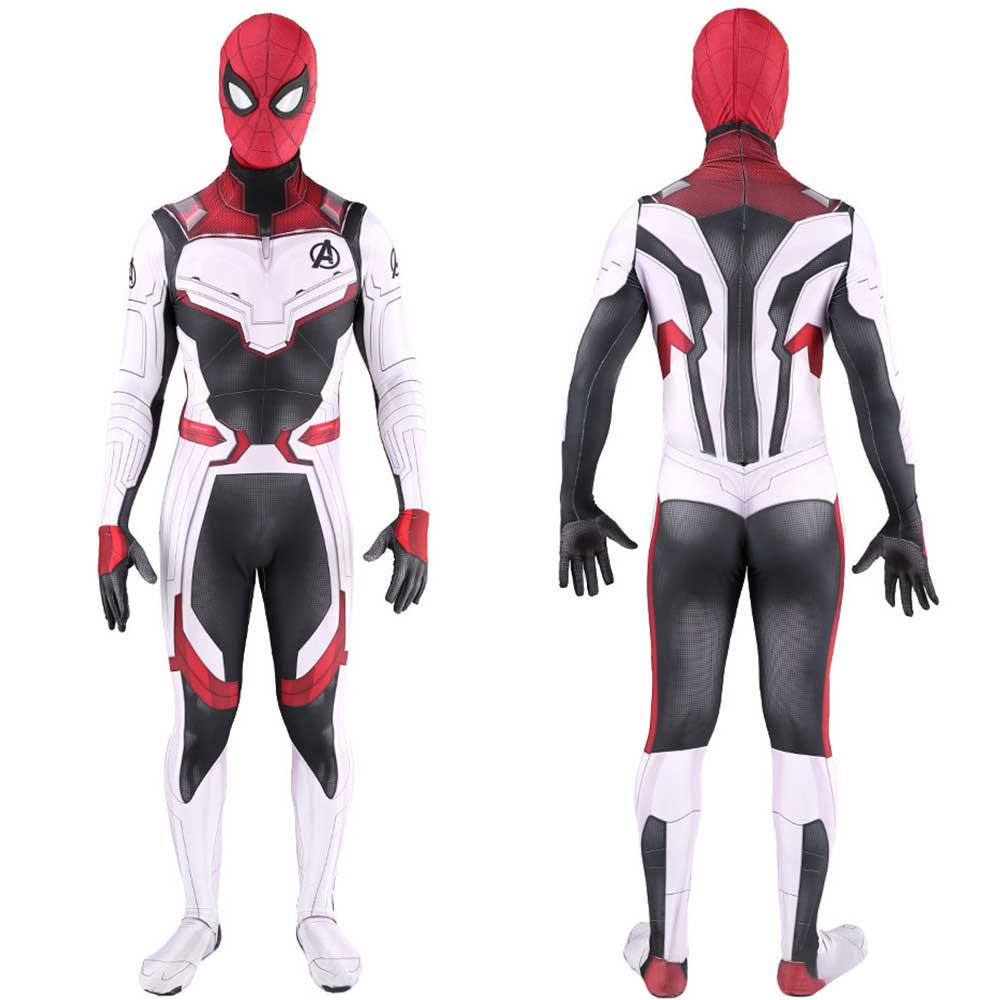 Avenger Endgame Deadpool Quantum Realm Suit Superhero Cosplay Costume-Takerlama