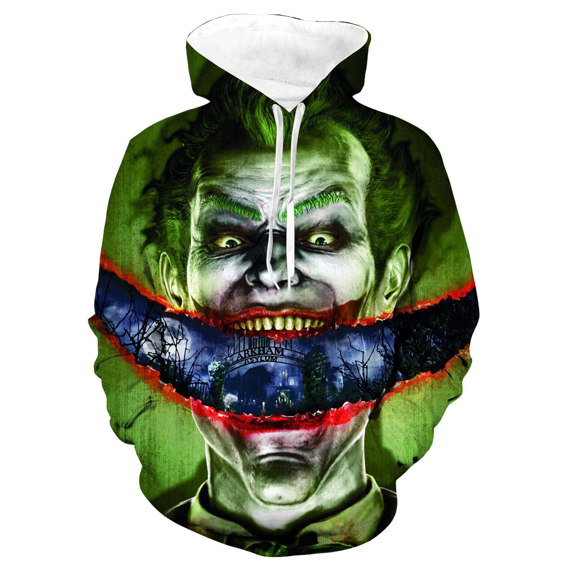 Joker 2019 Anime 3D Hoodies Joaquin Phoenix Arthur Fleck