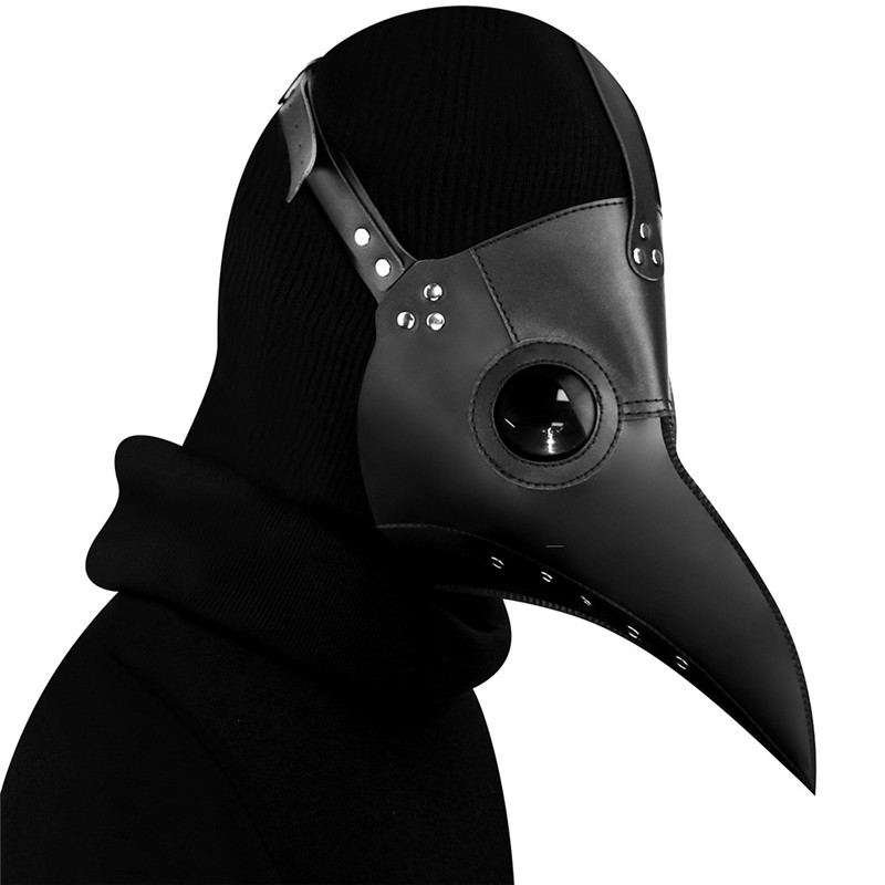 Plague Doctor Mask Long Nose Bird Beak Steampunk Halloween Costume Props Mask