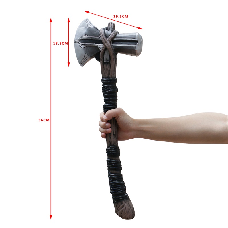 Avengers 3 Infinity War Fat Thor Stormbreaker Mjolnir Axe Halloween Marvel Superhero Cosplay Gifts Props-Takerlama