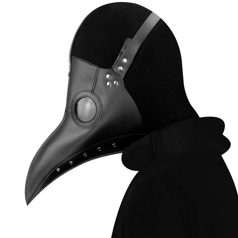 Plague Doctor Mask Long Nose Bird Beak Steampunk Halloween Costume Props Mask