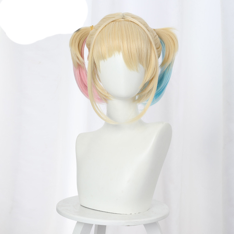 Movie Birds Of Prey Harley Quinn Cosplay Wig Blonde Synthetic Hair DC Super Hero-Takerlama