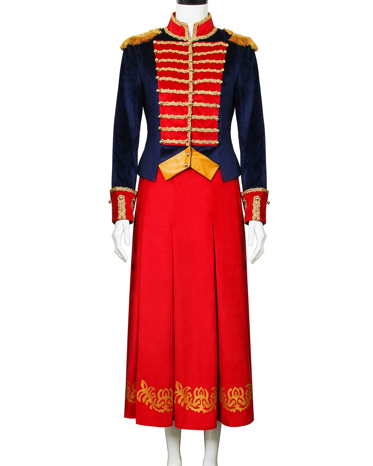 The Nutcracker And The Four Realms Clara Women Halloween Cosplay Costume Jacket Skirt-