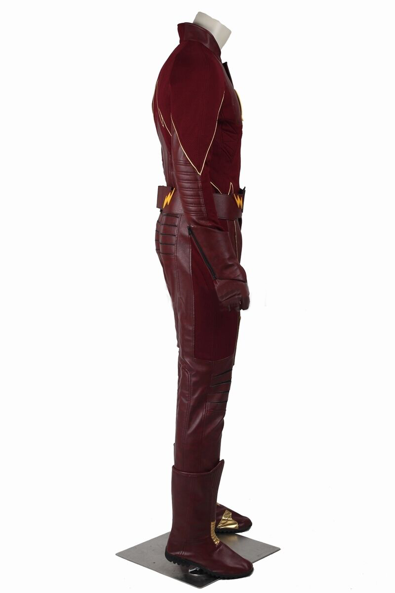 Barry Allen Cosplay Costumes The Flash Season 2 With Mask Helmet